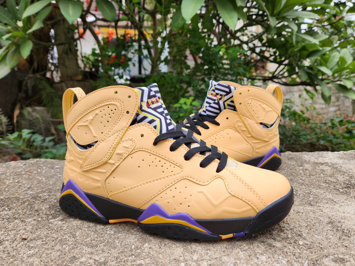 Sneakers, Yellow Purple Colorway, Lace Up Design, Casual Gift for Sneaker Fans