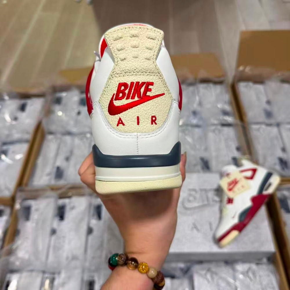 Low Top Sneakers, White Black Red Colorway, Lace Up Design, Casual Gift for Sneaker Fans