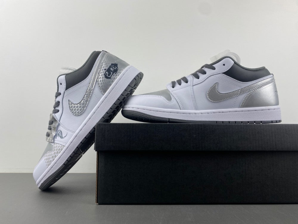 Low Top Sneakers, Silver Colorway, Lace Up Design, Casual Gift for Sneaker Fans