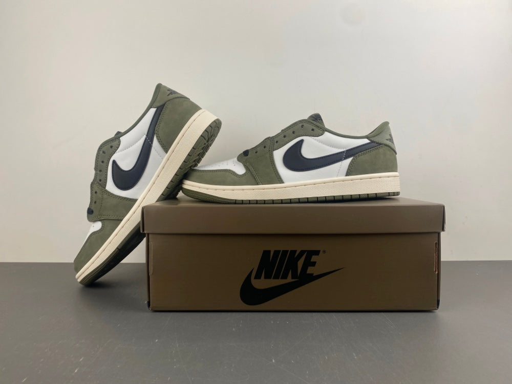 Retro Low Top Sneakers, Olive Green Colorway, Reverse Hook Design, Lace Up Design, Casual Gift for Sneaker Fans