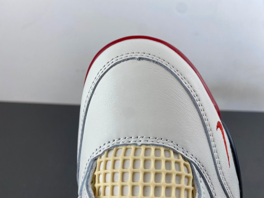 Low Top Sneakers, White Black Red Colorway, Lace Up Design, Casual Gift for Sneaker Fans