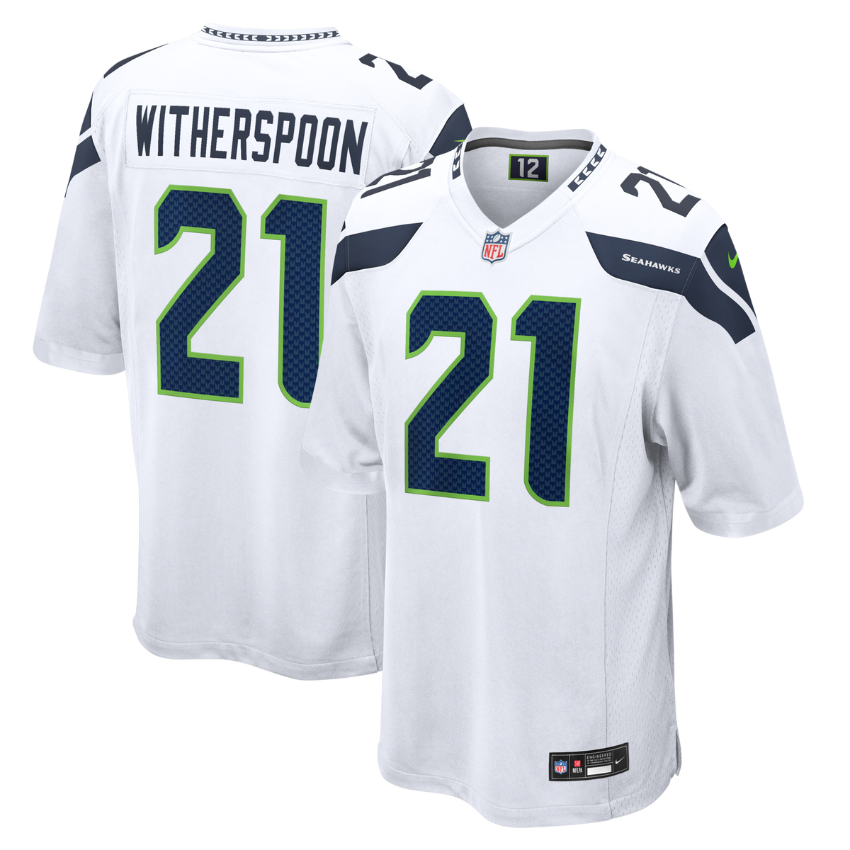 Seattle Seahawks Devon Witherspoon White Game Jersey