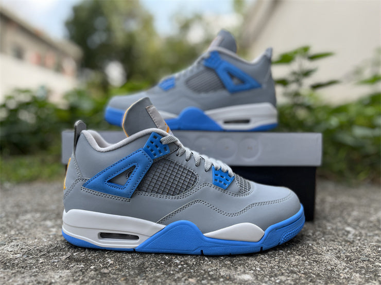 Retro Mid Top Sneakers, Blue Gray Colorway, Lace Up Design, Casual Gift for Sneaker Fans