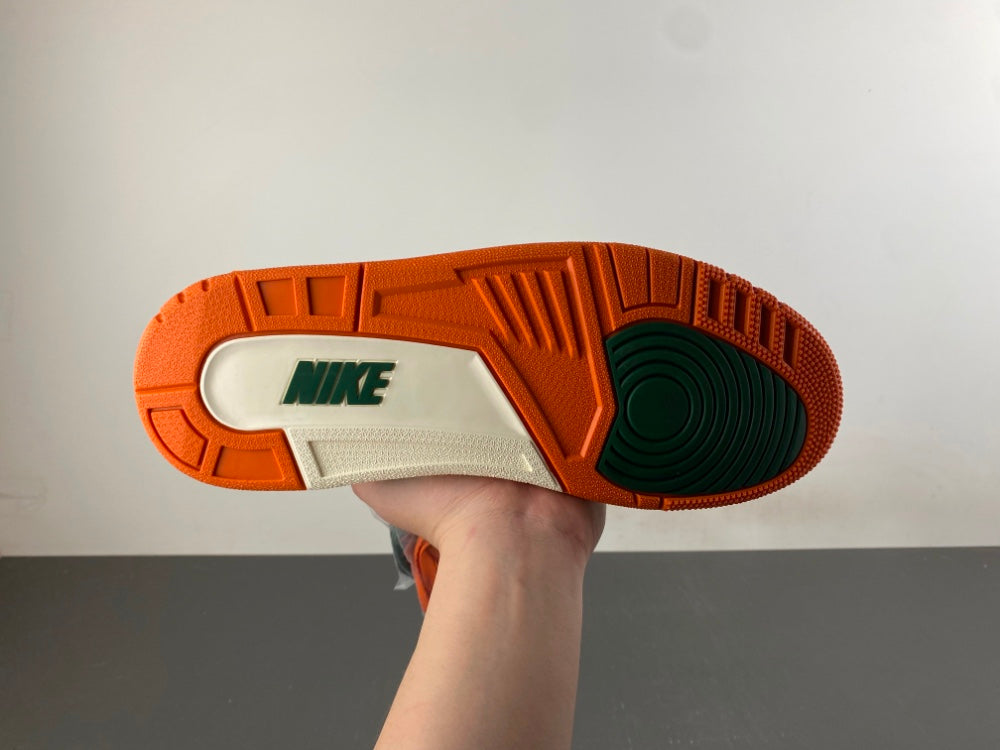 Low Top Sneakers, White Green Orange Colorway, Lace Up Design, Casual Gift for Sneaker Fans