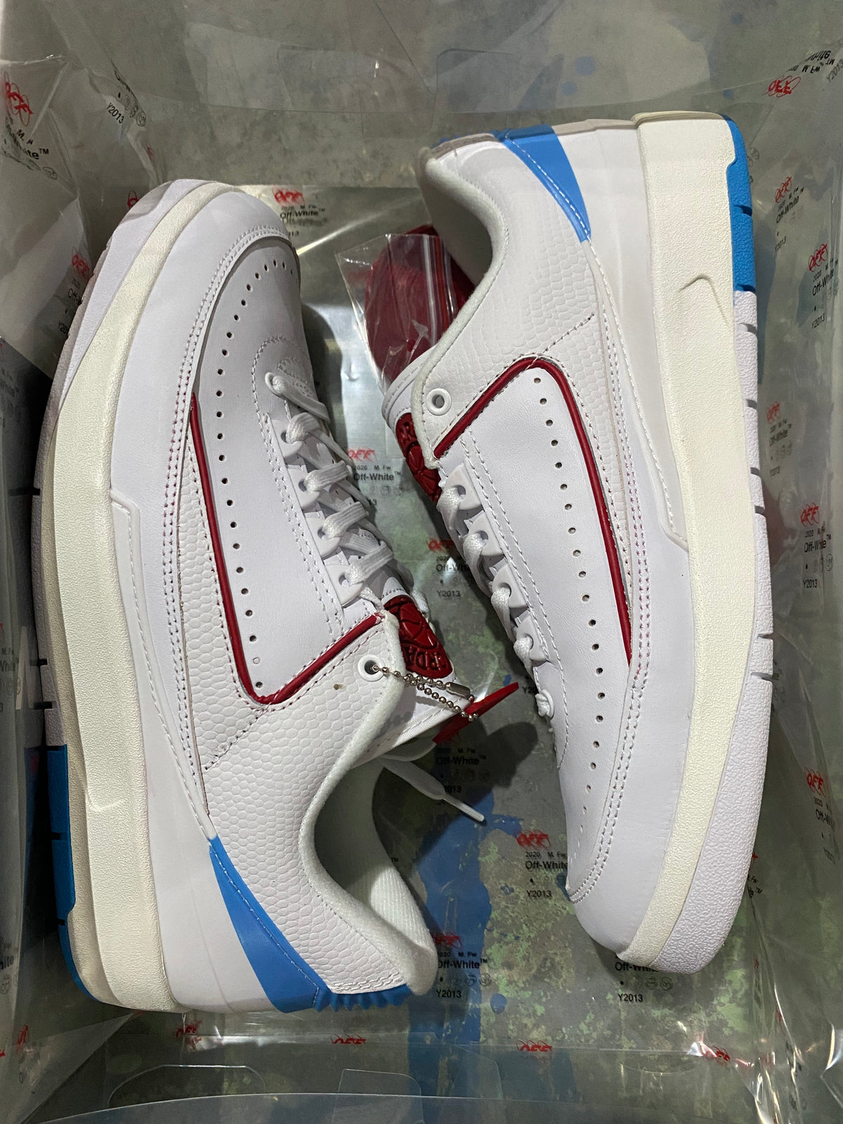 Sneakers, Blue White Colorway, Lace Up Design, Casual Gift for Sneaker Fans