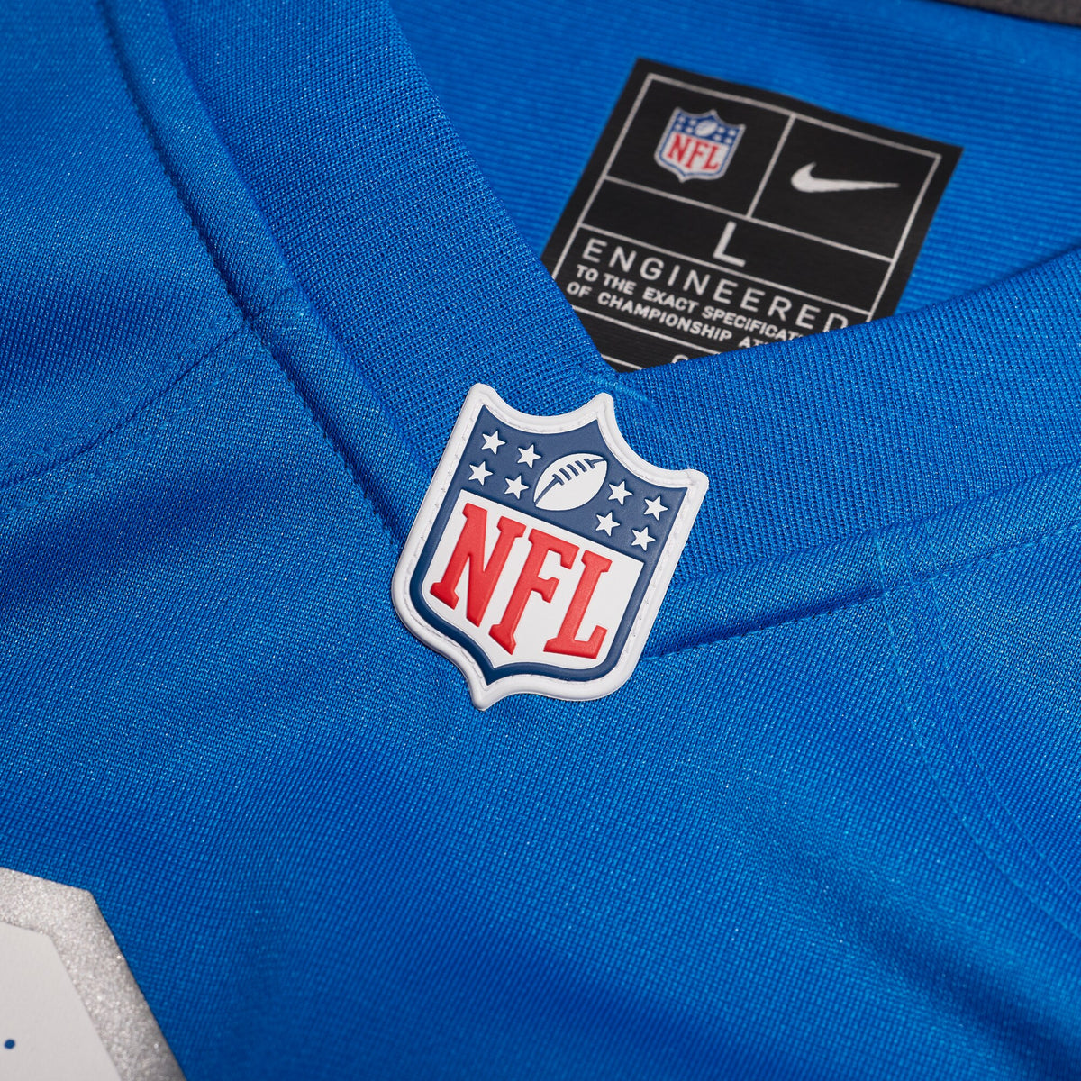 Detroit Lions Juice Scruggs Blue Team Game Jersey