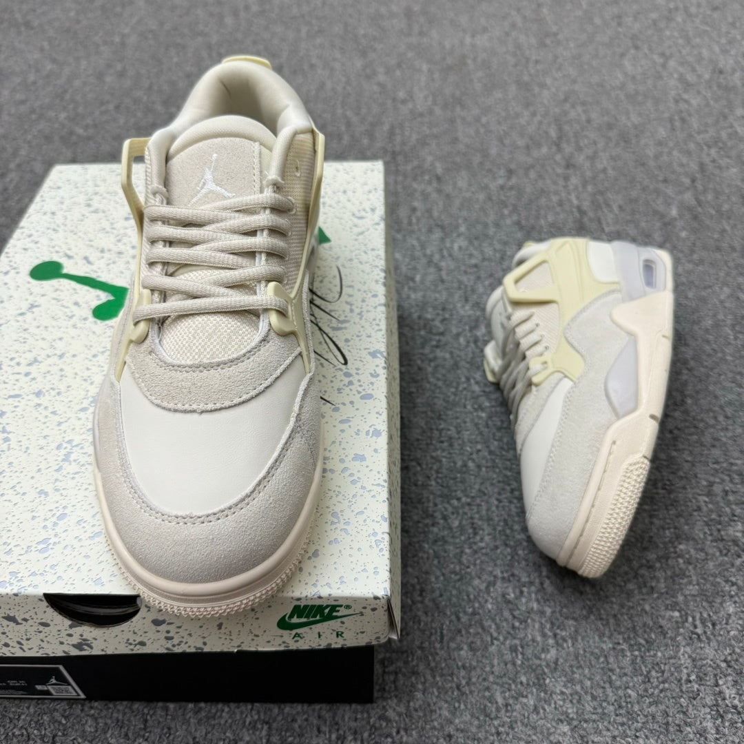 Basketball Shoes, Off White Brown Colorway, Lace Up Design, Casual Gift for Shoe Lovers