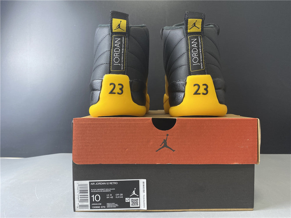 Sneakers, Black Yellow Gold Colorway, Lace Up Design, Casual Gift for Sneaker Fans