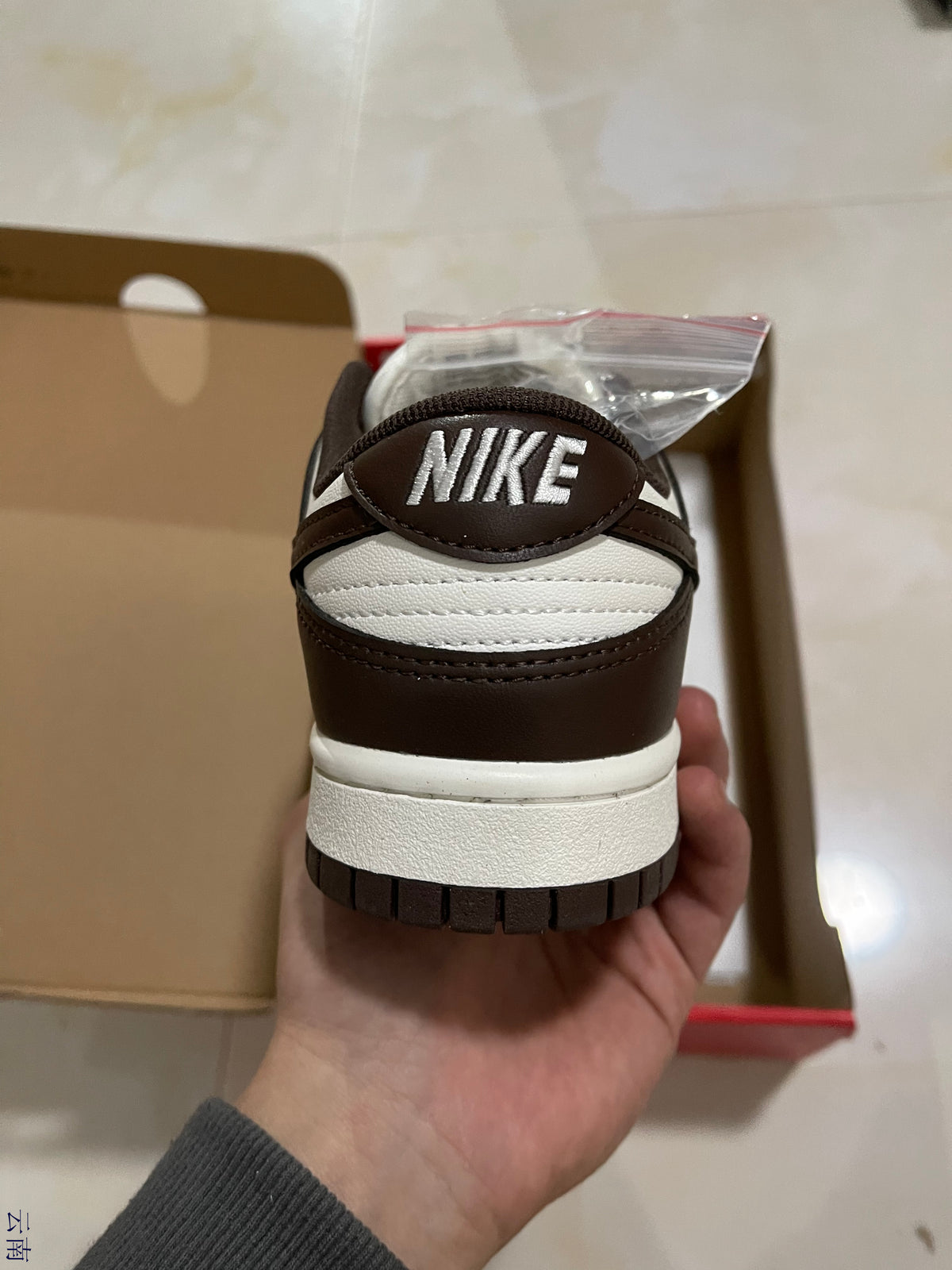 Low Top Sneakers, White Brown Sail Colorway, Lace Up Design, Casual Gift for Sneaker Fans