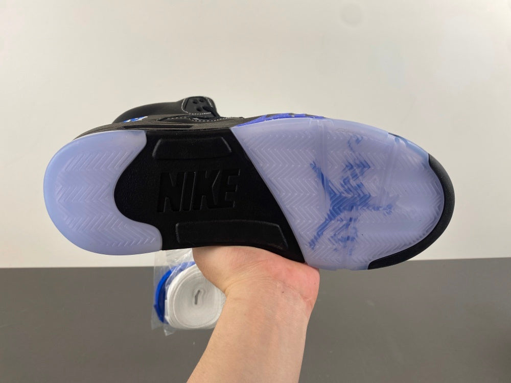 Low Top Sneakers, Blue Black Colorway, Lace Up Design, Casual Gift for Sneaker Fans