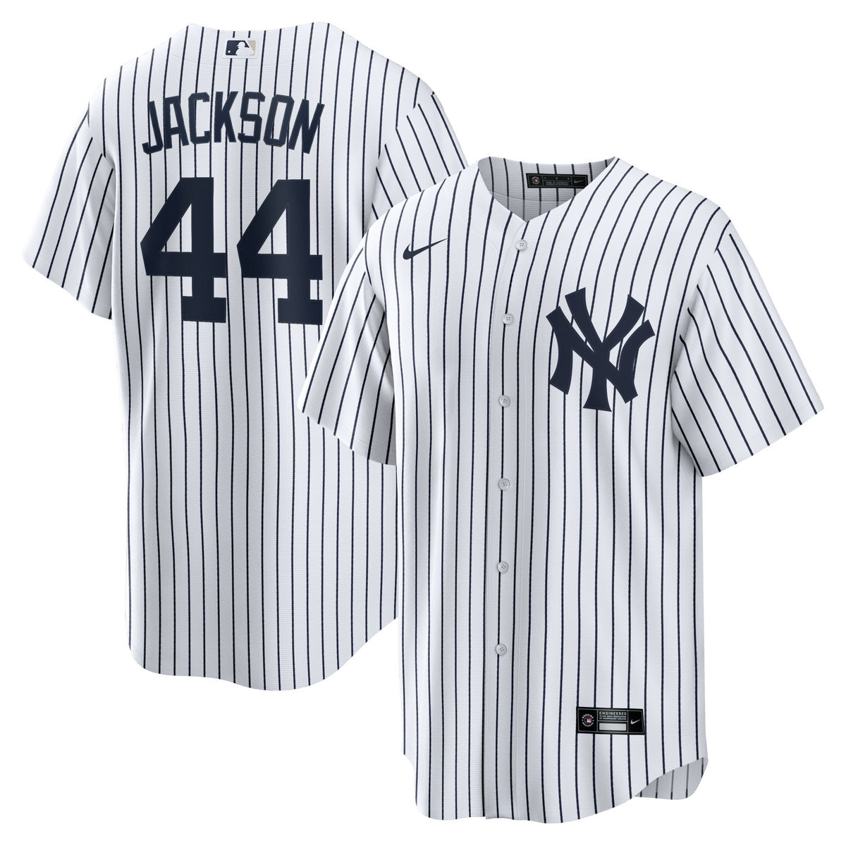 New York Yankees Reggie Jackson White Home Retired Player Replica Jersey