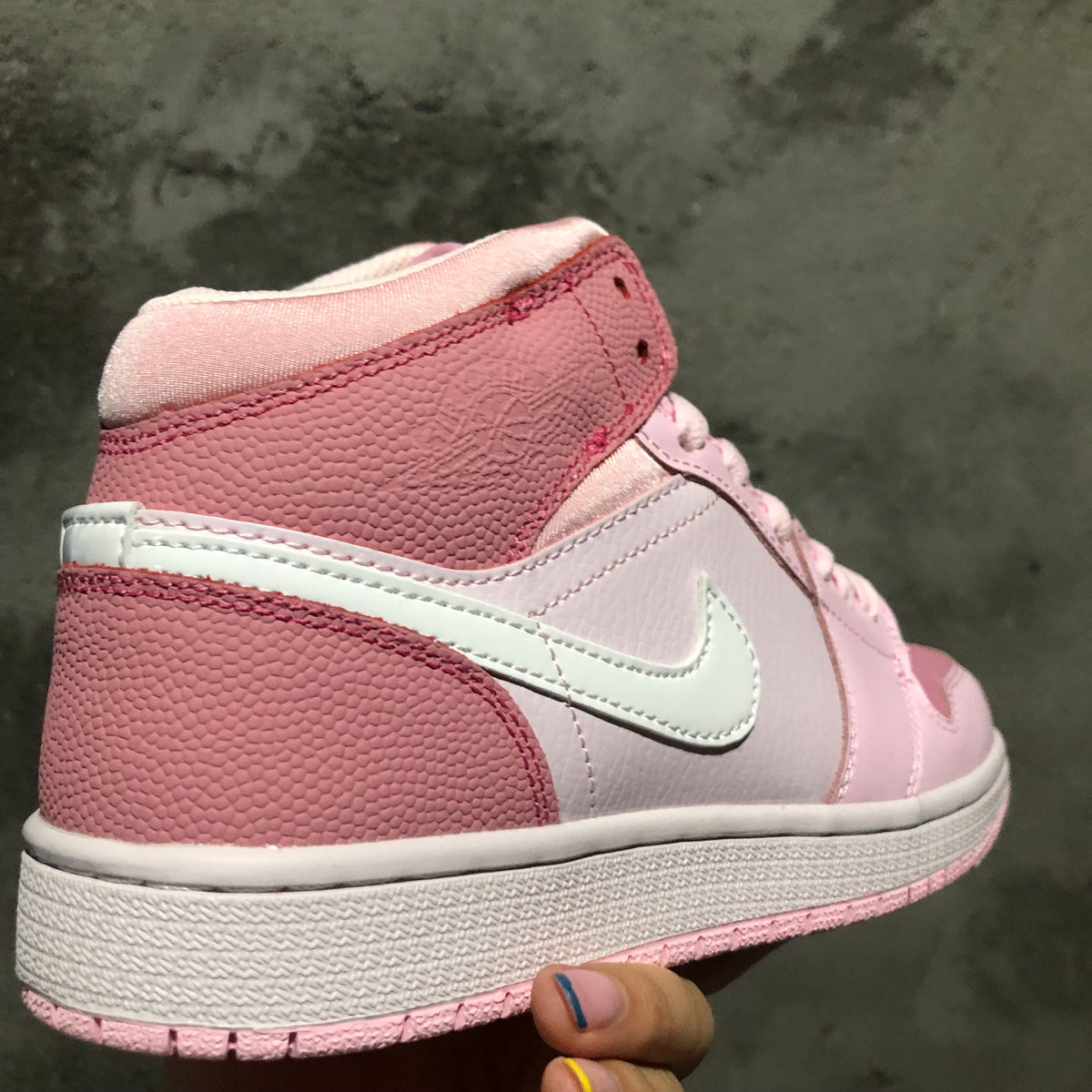 Sneakers, Red Pink Colorway, Lace Up Design, Casual Gift for Sneaker Fans