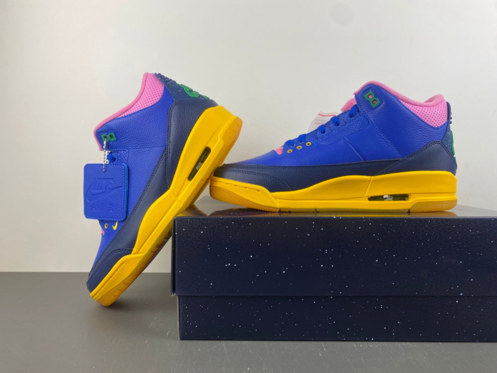 Low Top Sneakers, Royal Blue Green Pink Colorway, Lace Up Design, Casual Gift for Sneaker Fans