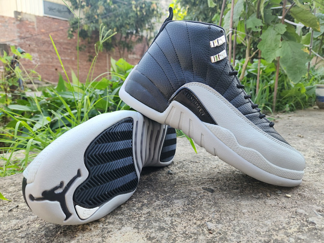 High Top Sneakers, Light Gray Black Colorway, Lace Up Design, Casual Gift for Sneaker Fans