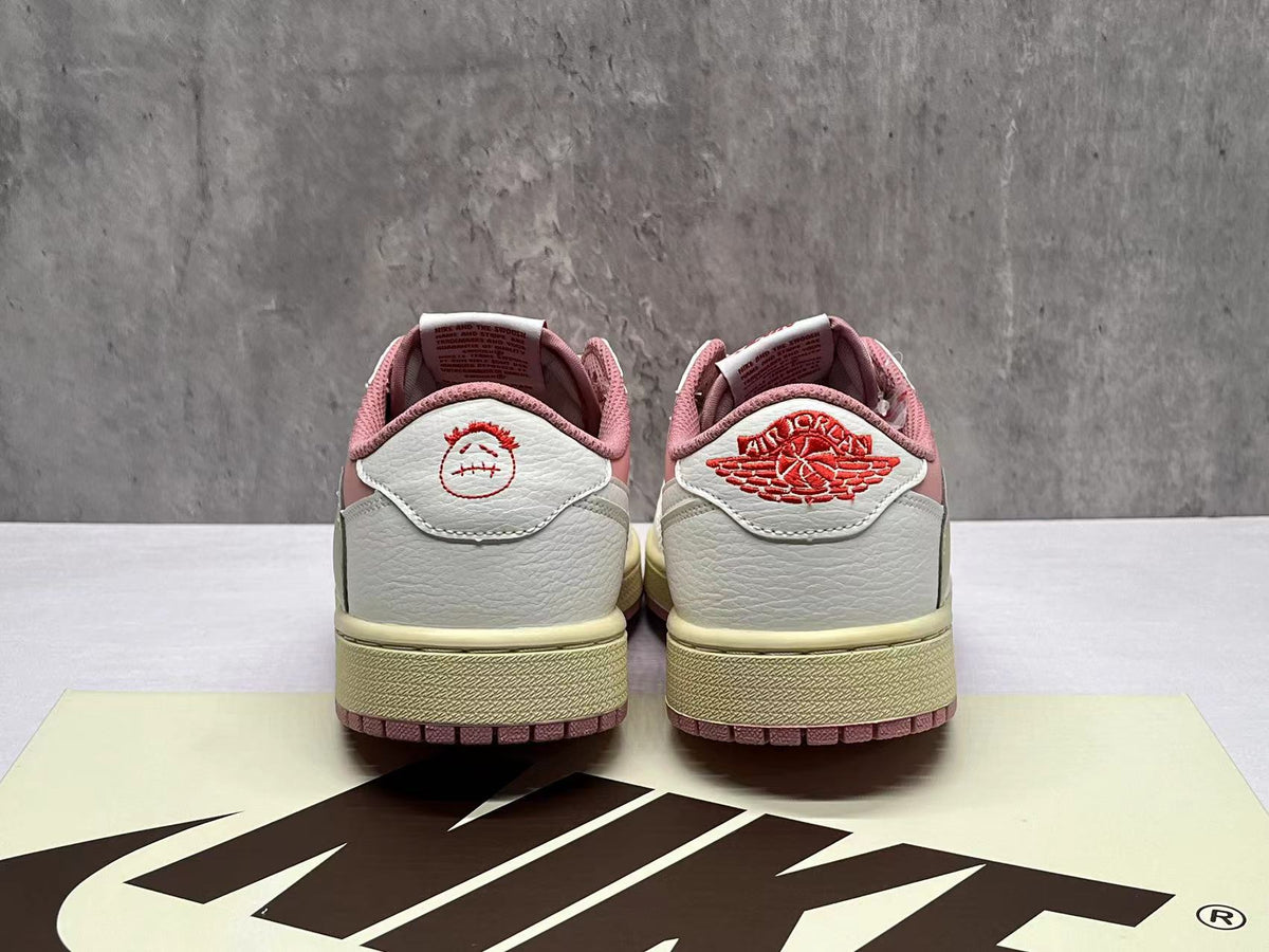 Low Top Sneakers, Pink Colorway, Reverse Hook Design, Lace Up Design, Casual Gift for Sneaker Fans