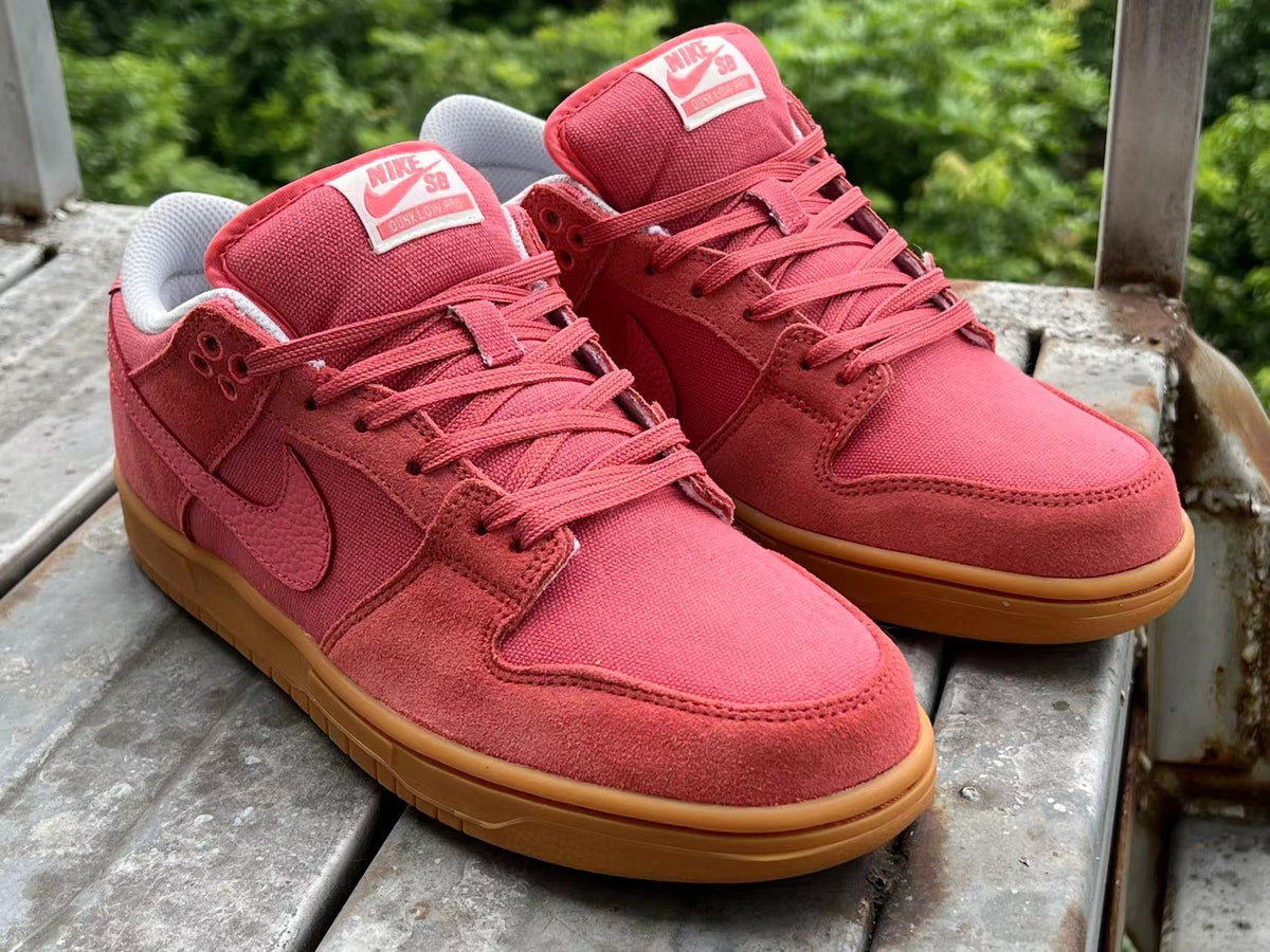 Low Top Sneakers, Coral Colorway, Lace Up Design, Casual Gift for Sneaker Fans