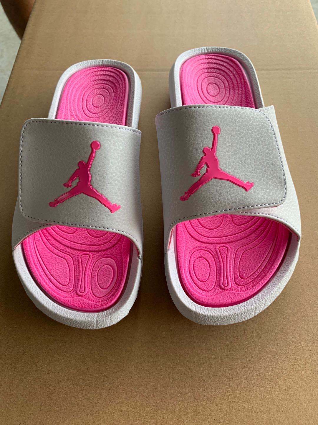 Slides, White Pink Colorway, Slip On Design, Casual Gift for Shoe Lovers