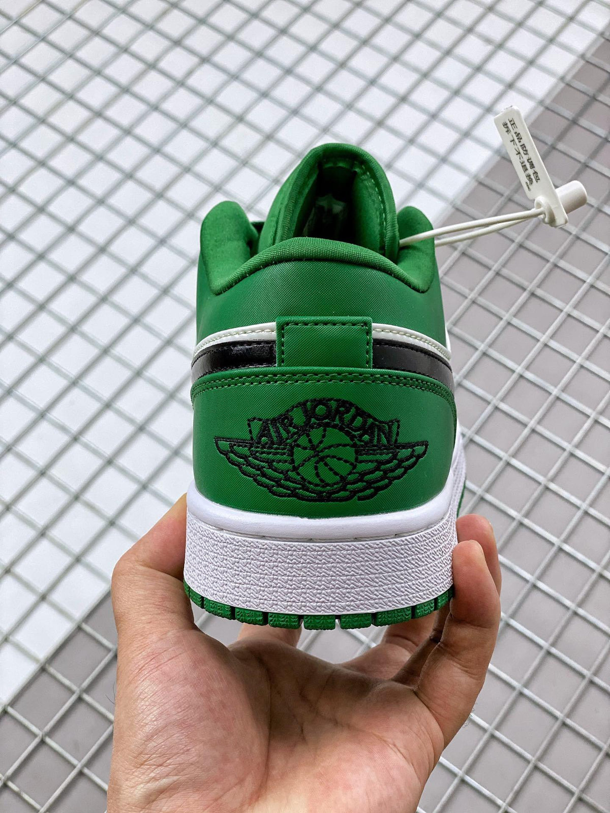 Low Top Sneakers, Green White Colorway, Lace Up Design, Casual Gift for Sneaker Fans