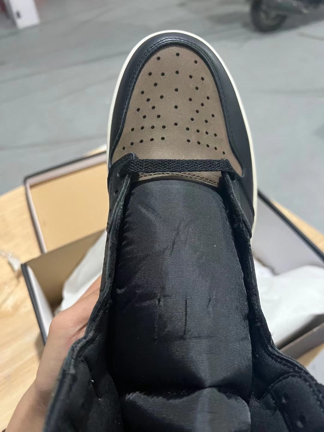 High Top Sneakers, Black Brown Colorway, Leather Footwear, Lace Up Design, Casual Gift for Sneaker Fans