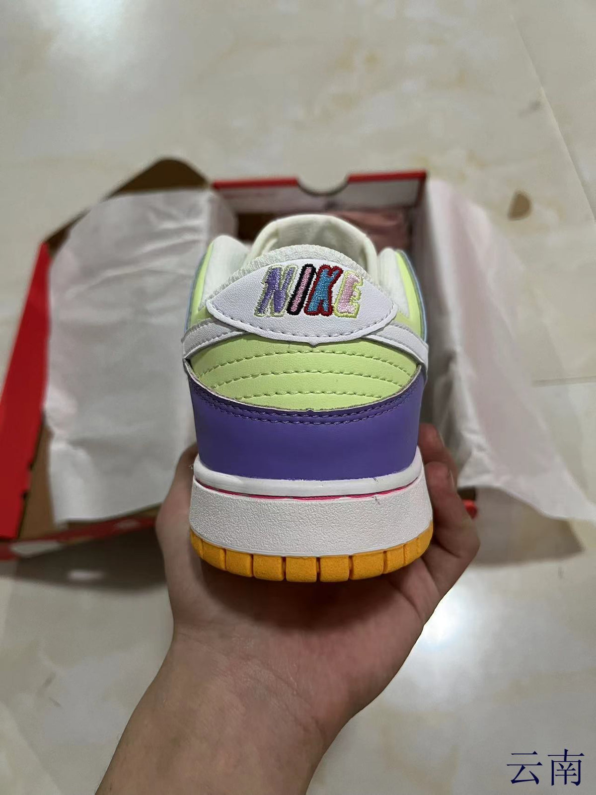 Low Top Sneakers, White Yellow Pink Colorway, Lace Up Design, Casual Gift for Sneaker Fans