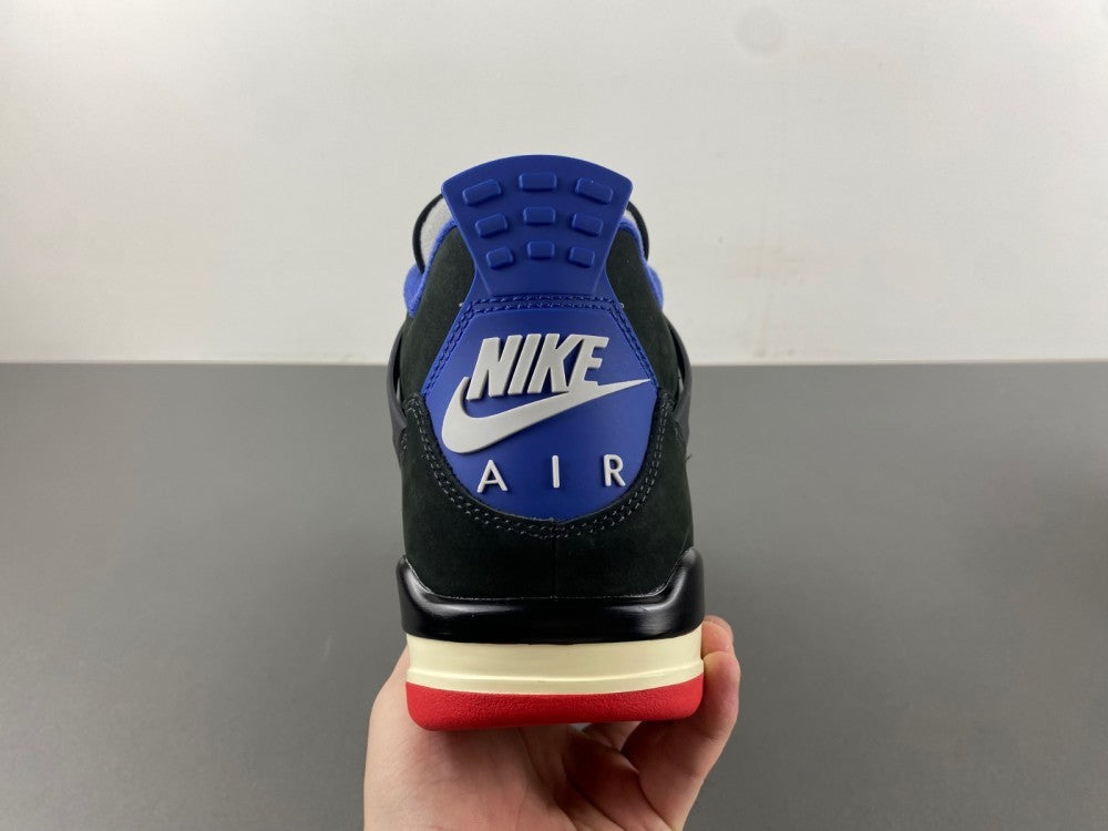 Low Top Sneakers, Blue Black Red Colorway, Lace Up Design, Casual Gift for Sneaker Fans