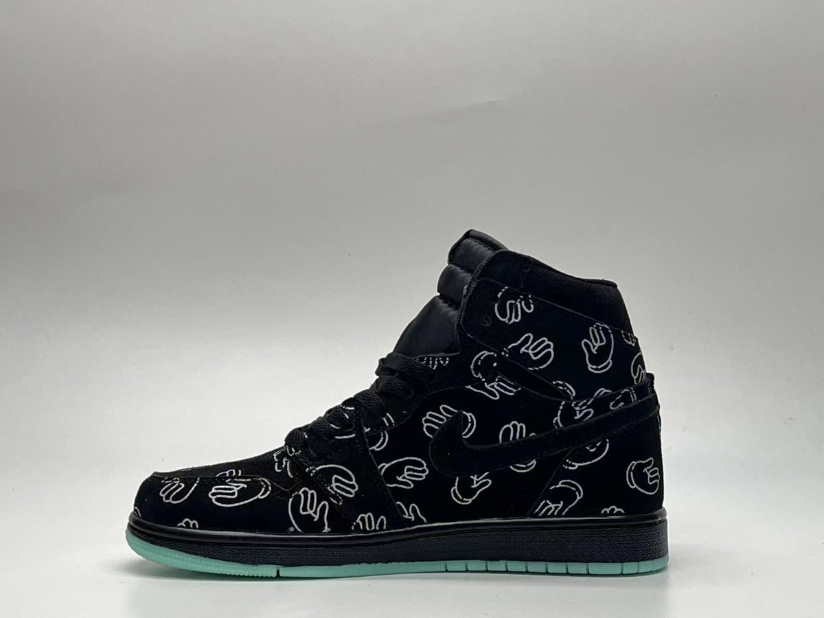 Sneakers, Black Colorway, Lace Up Design, Casual Gift for Sneaker Fans