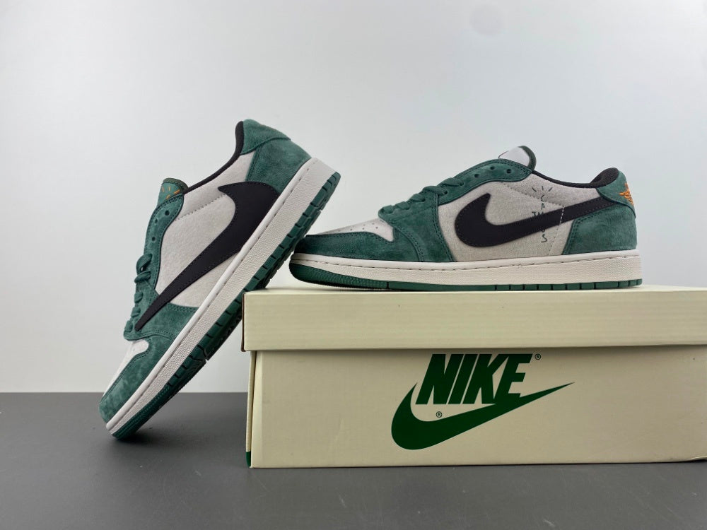 Low Top Sneakers, White Black Green Colorway, Reverse Hook Design, Lace Up Design, Casual Gift for Sneaker Fans
