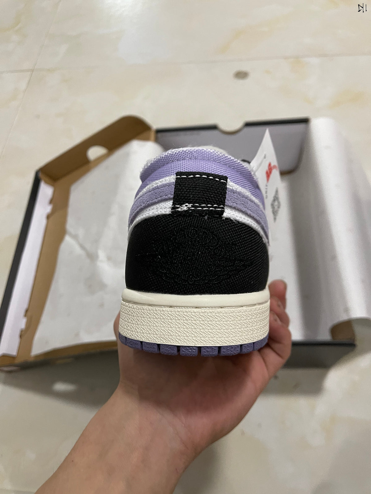 Low Top Sneakers, Purple Gray Colorway, Lace Up Design, Casual Gift for Sneaker Fans