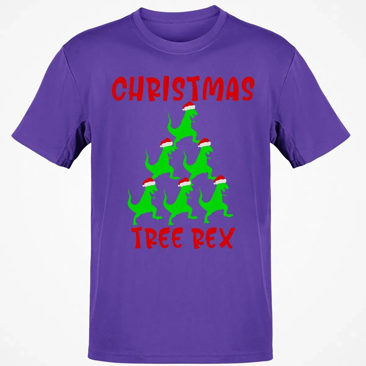Humorous Dinosaur Holiday Graphic Tee, Christmas Tree Rex Shirt, Adorable Trex Christmas T-Shirt, Festive Dino Lover Shirt, H