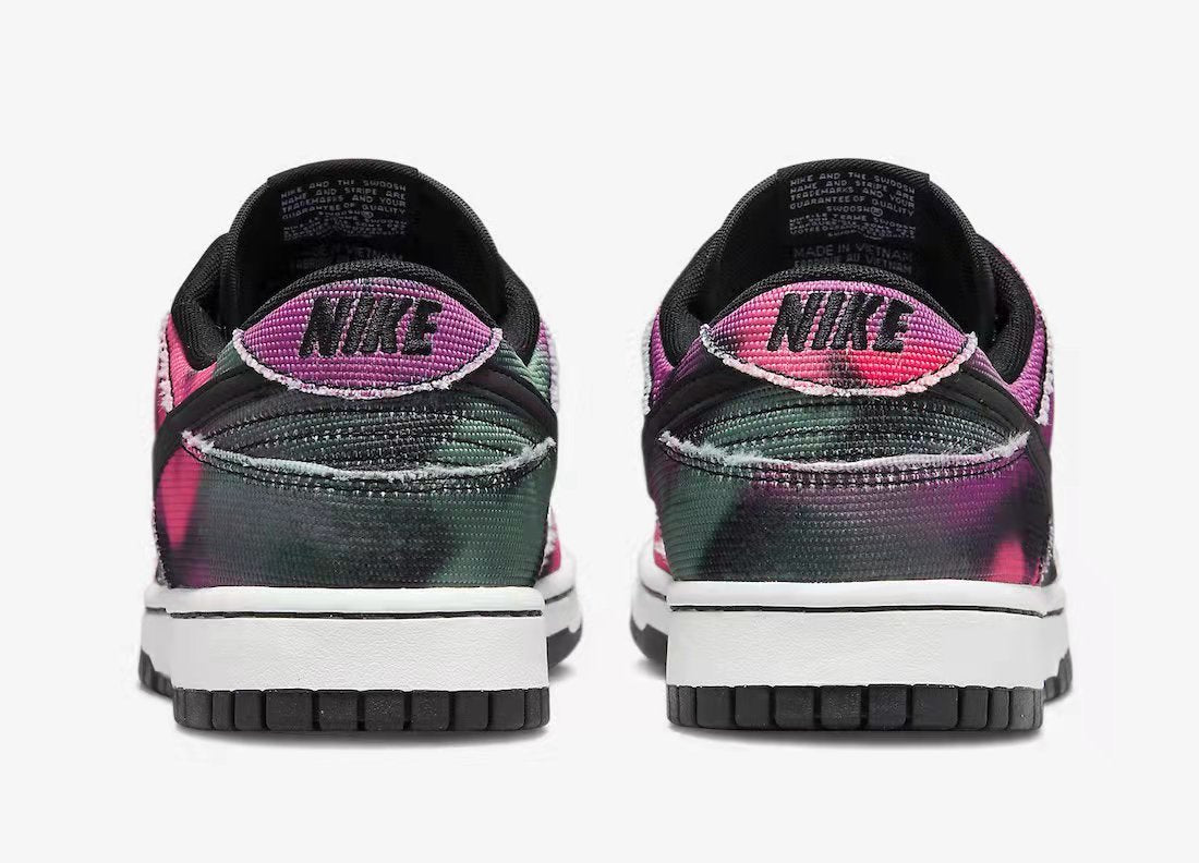 Low Top Sneakers, Pink Black Gray Colorway, Lace Up Design, Casual Gift for Sneaker Fans