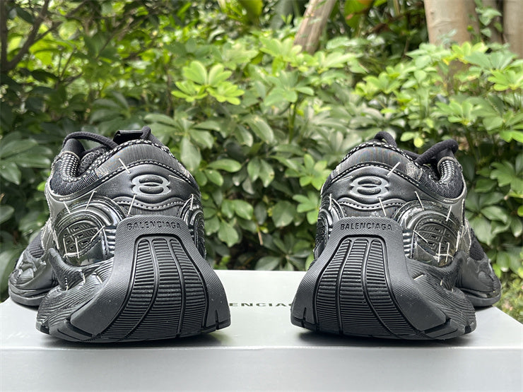 Low Top Sneakers, Black Colorway, Lace Up Design, Casual Gift for Sneaker Fans