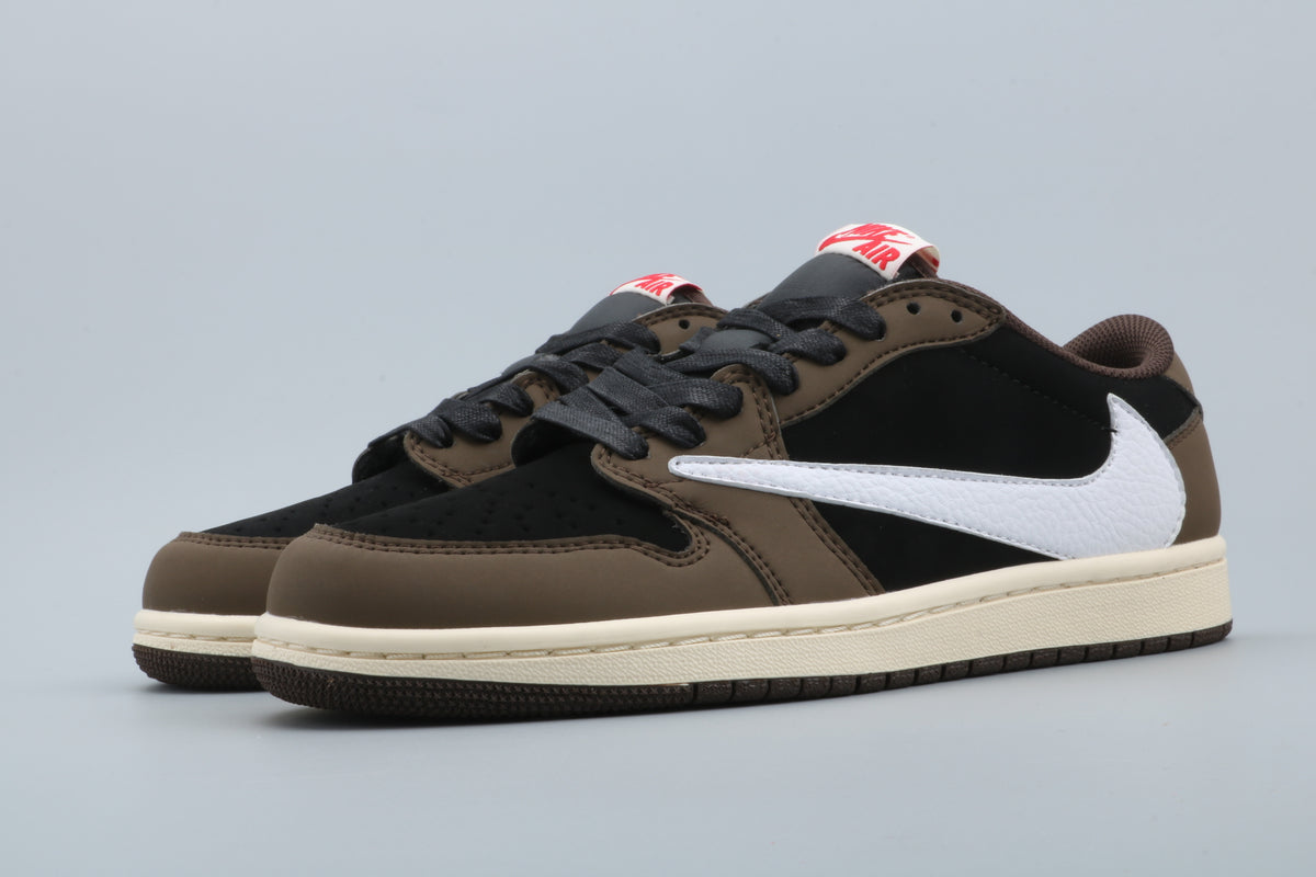 Low Top Sneakers, Brown Black Colorway, Reverse Hook Design, Lace Up Design, Casual Gift for Sneaker Fans
