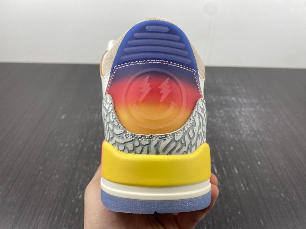 Low Top Sneakers, Blue White Yellow Colorway, Gradient Colorway, Lace Up Design, Casual Gift for Sneaker Fans