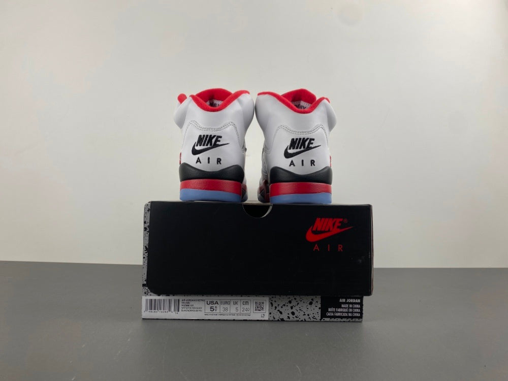 High Top Sneakers, White Black Red Colorway, Lace Up Design, Casual Gift for Sneaker Fans