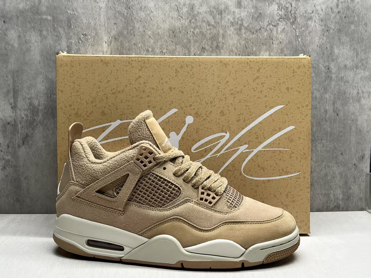 Mid Top Sneakers, Beige Colorway, Lace Up Design, Casual Gift for Sneaker Fans