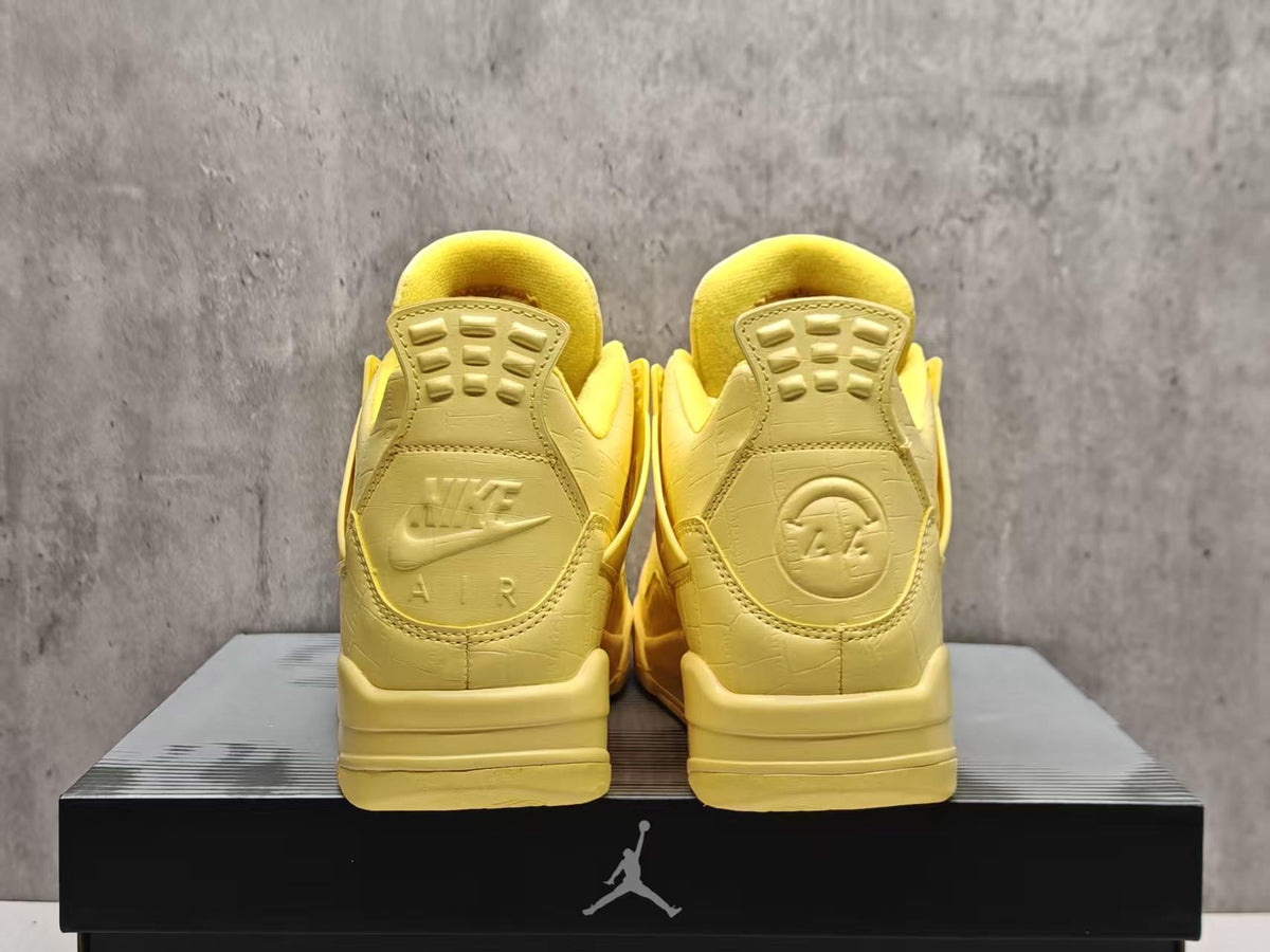 Mid Top Sneakers, Yellow Colorway, Lace Up Design, Casual Gift for Sneaker Fans