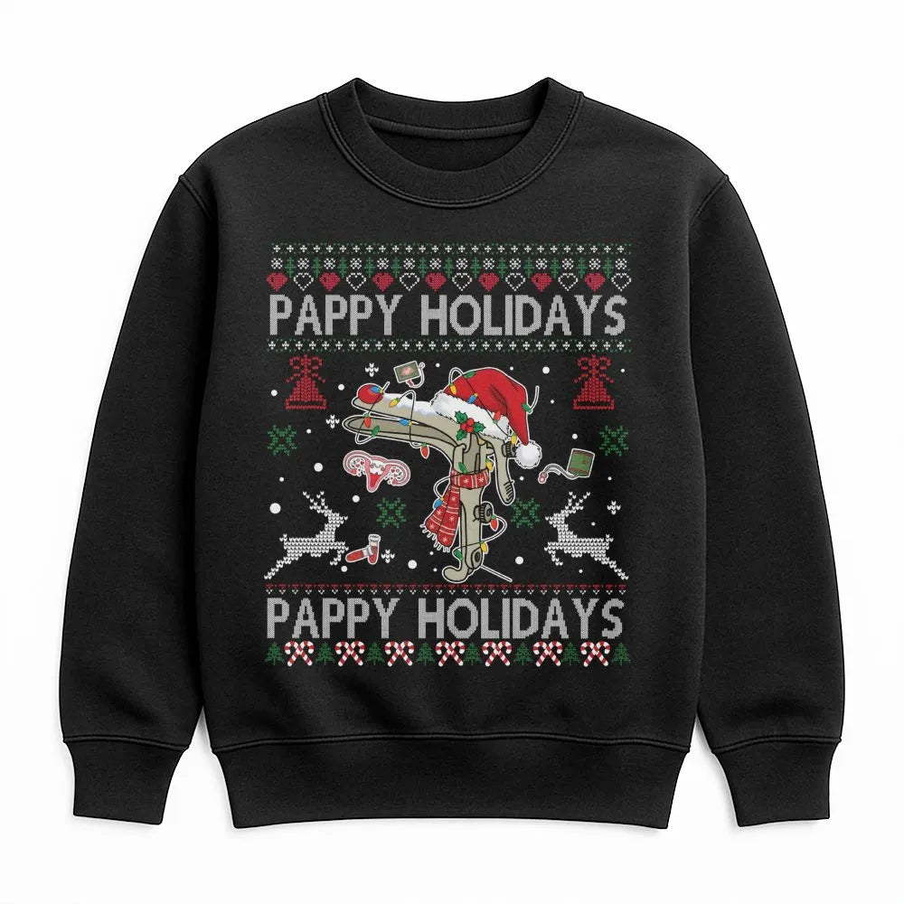 Humorous OBGYN Christmas Sweatshirt, Pappy Holidays Speculum Sweatshirt, Ugly Sweater Medical Crewneck, Doctor Nurse Holiday 