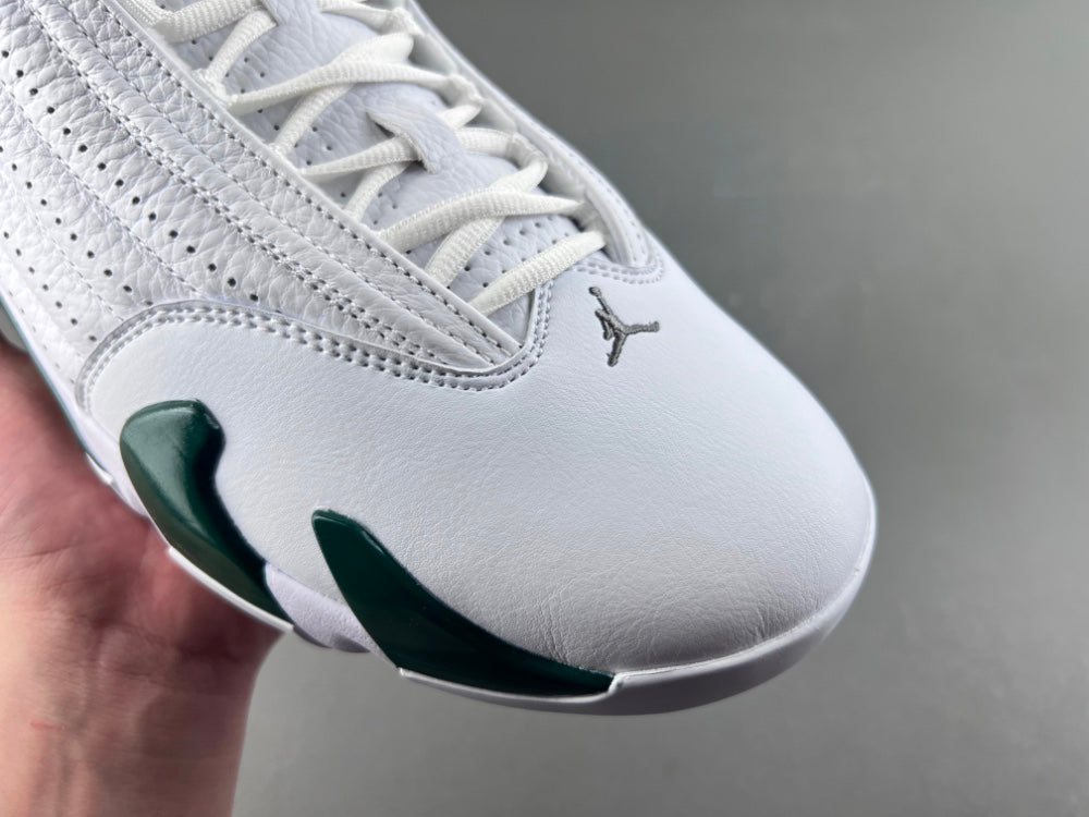 Retro Low Top Sneakers, White Green Colorway, Lace Up Design, Casual Gift for Sneaker Fans