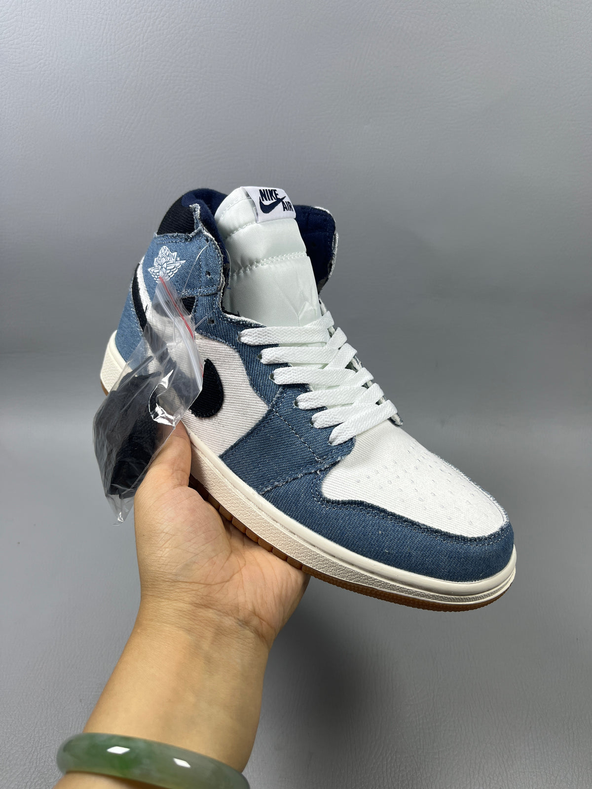 High Top Sneakers, Blue Colorway, Lace Up Design, Casual Gift for Sneaker Fans