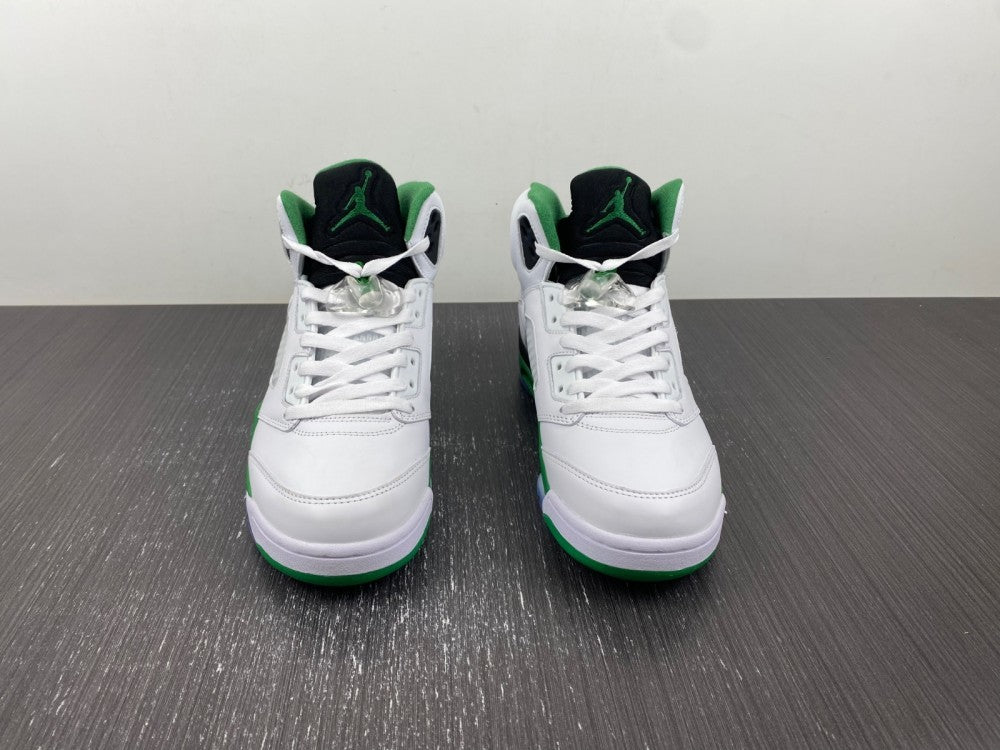 Sneakers, White Green Colorway, Leather Footwear, Lace Up Design, Casual Gift for Sneaker Fans