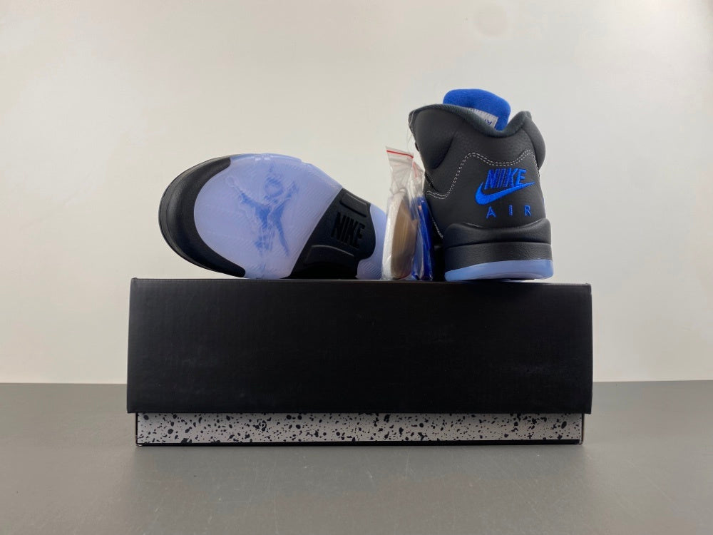 Low Top Sneakers, Blue Black Colorway, Lace Up Design, Casual Gift for Sneaker Fans