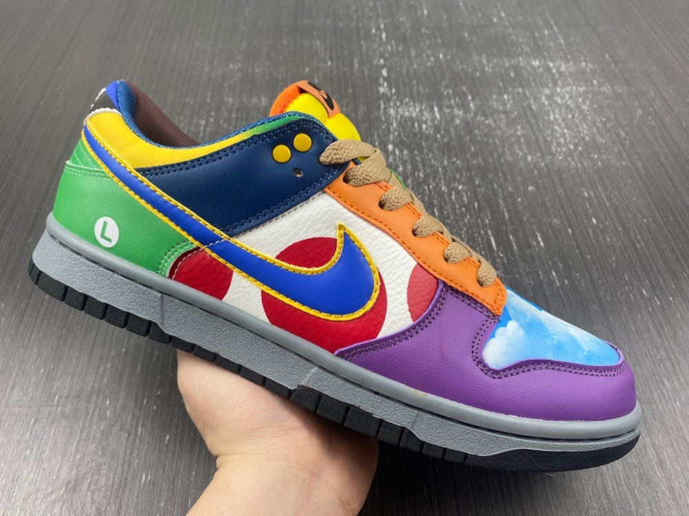 Low Top Sneakers, Multicolor Colorway, Lace Up Design, Casual Gift for Sneaker Fans