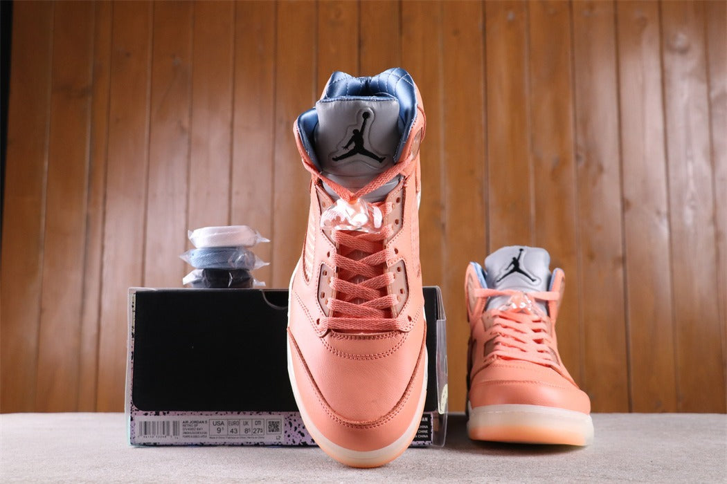 High Top Sneakers, Peach Colorway, Lace Up Design, Casual Gift for Sneaker Fans