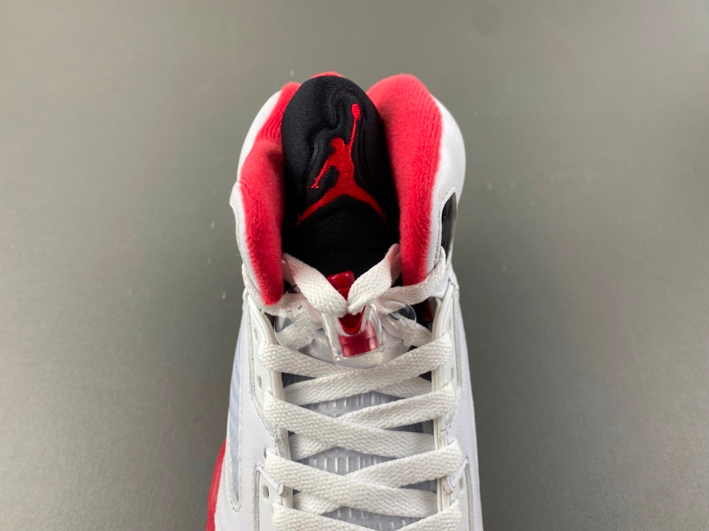 High Top Sneakers, White Black Red Colorway, Lace Up Design, Casual Gift for Sneaker Fans