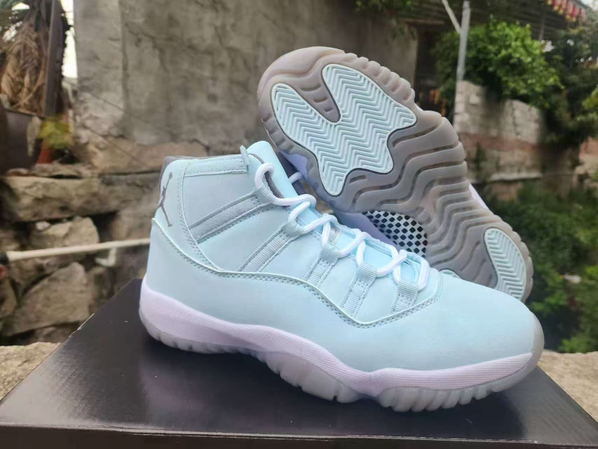 High Top Sneakers, Blue White Colorway, Lace Up Design, Casual Gift for Sneaker Fans