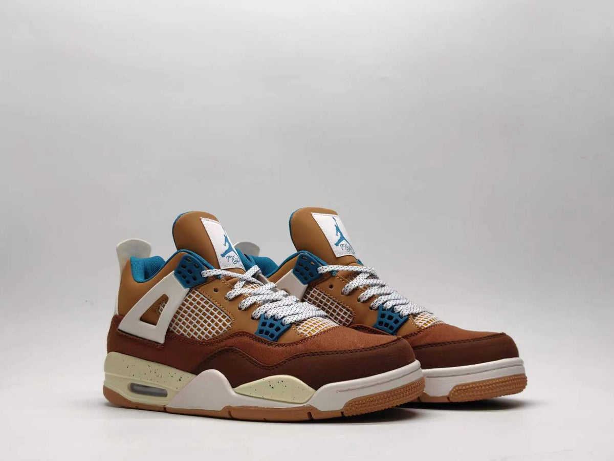 Sneakers, Brown Blue Colorway, Lace Up Design, Casual Gift for Sneaker Fans