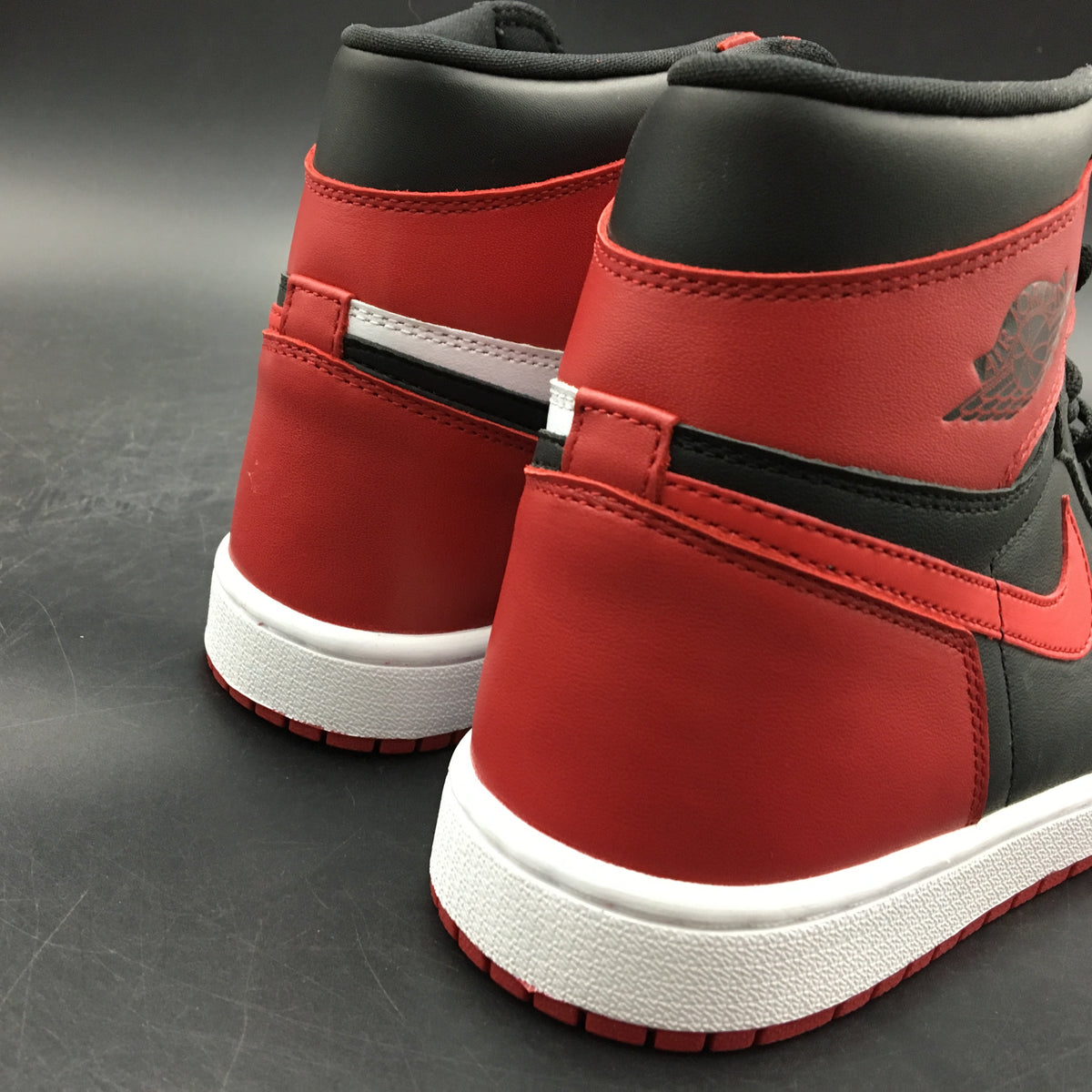 Sneakers, Red Black Colorway, Leather Footwear, Lace Up Design, Casual Gift for Sneaker Fans