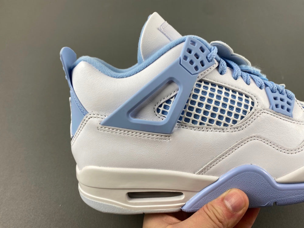 Low Top Sneakers, White Blue Colorway, Lace Up Design, Casual Gift for Sneaker Fans