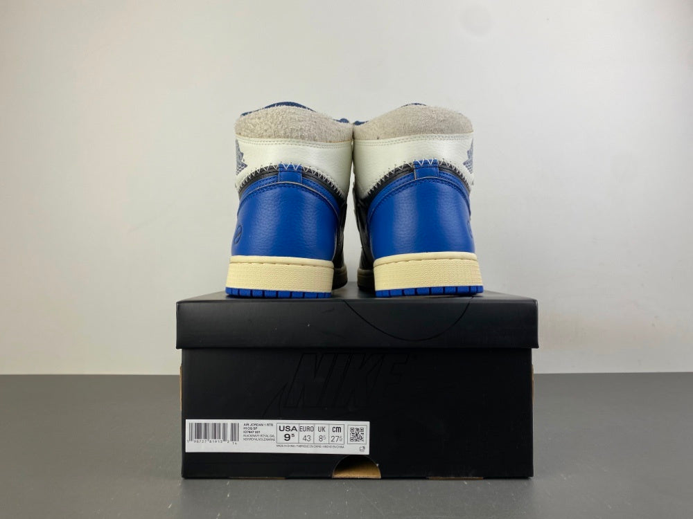 High Top Sneakers, Blue White Black Purple Colorway, Lace Up Design, Casual Gift for Sneaker Fans