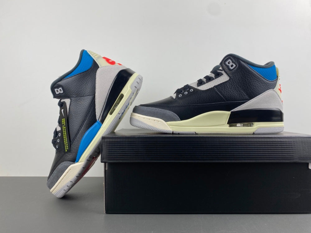 Low Top Sneakers, Blue Black Red Gray Colorway, Lace Up Design, Casual Gift for Sneaker Fans